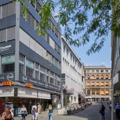 Außenansicht des fit4school-Standorts Basel Foto von Außenansicht des fit4school-Standorts Basel